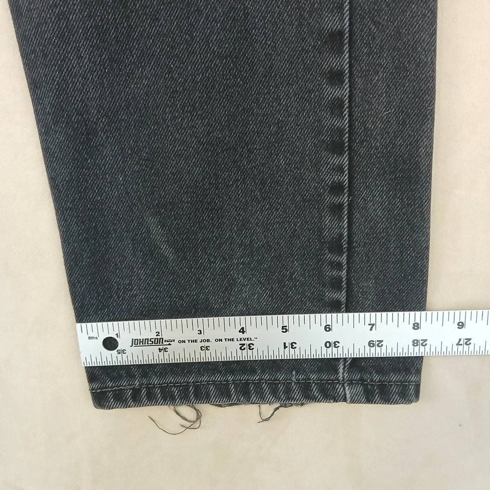 Vintage Levis 505 32x28 Mens Jeans Faded Black‎ FLAWS City Straight Grunge